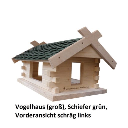 23.230-03 Vogelhaus (groß), Schiefer grün - 3